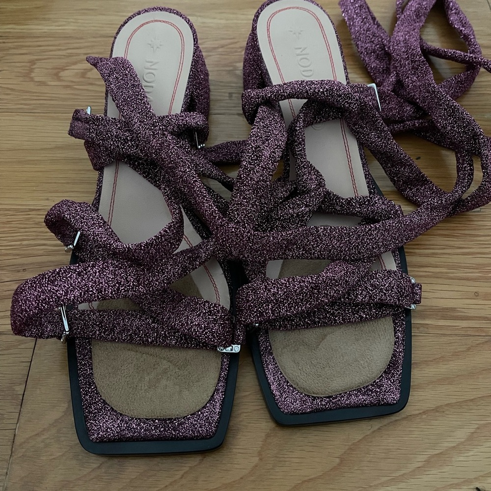 Nodaleto Bulla Cleo Pink Sparkle sz EU 41/ US 10 - worn once for 2 hours
